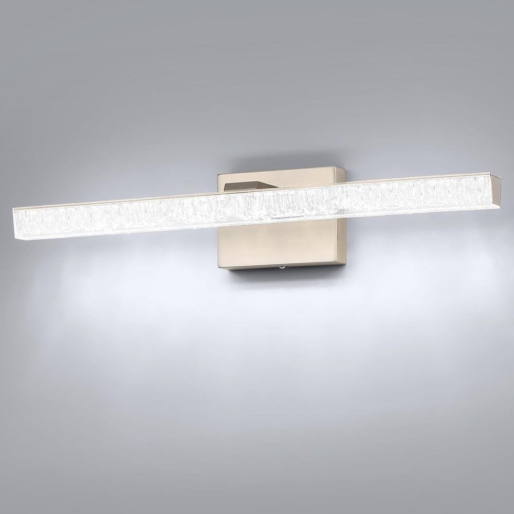 24" Brushed Nickel LED Bathroom Vanity Light, 5500K Daylight